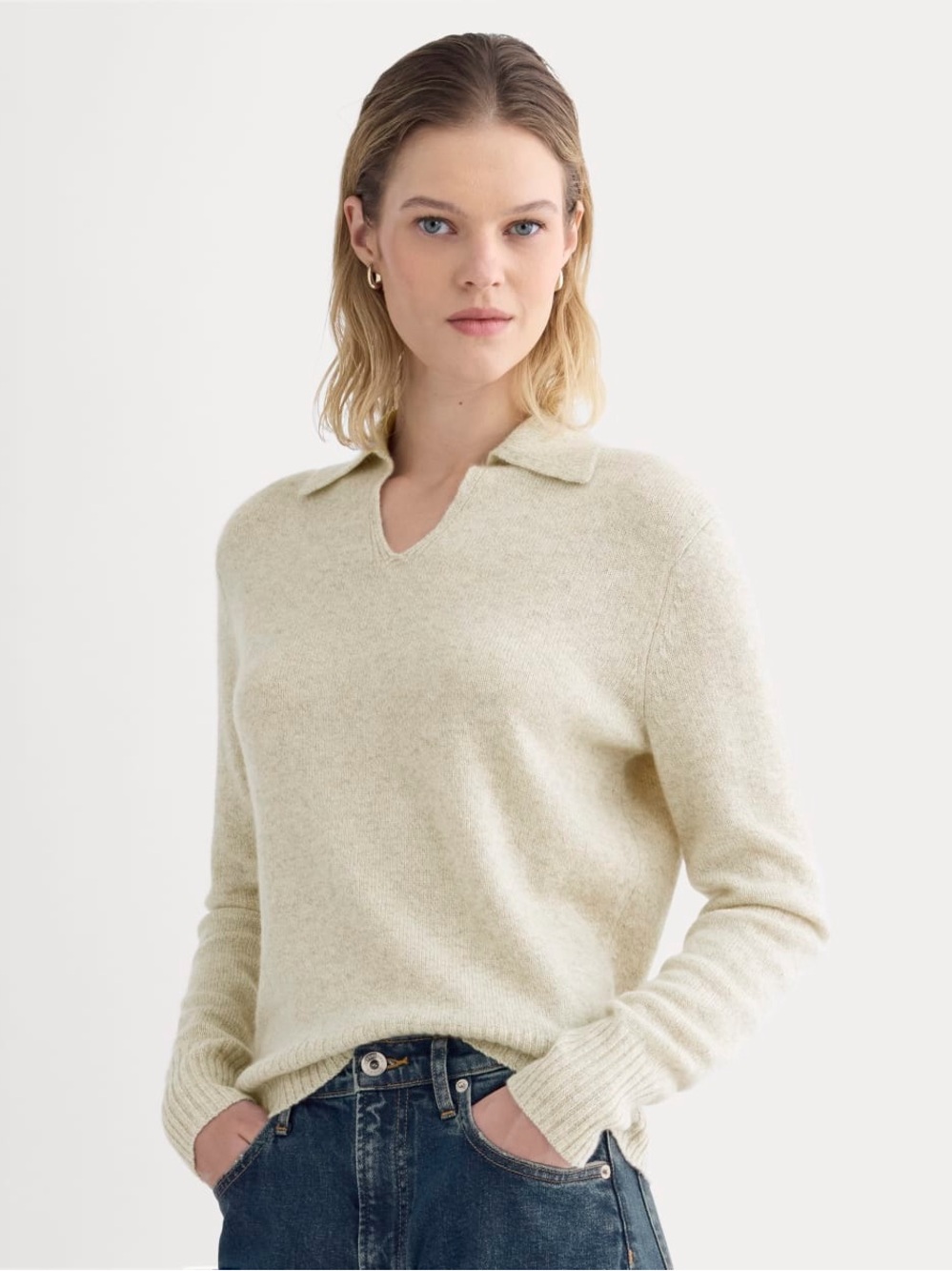 Everlane Cashmere Polo Sweater NWOT